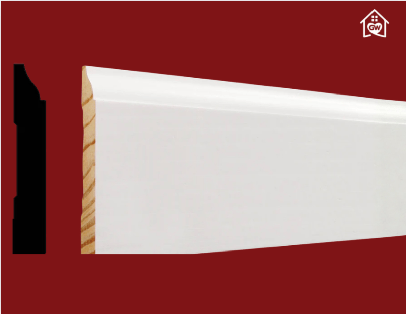 9/16 in. x 4-1/4 in. x 16 ft. Pine Primed Finger-Jointed Baseboard Molding (Sold By Piece)