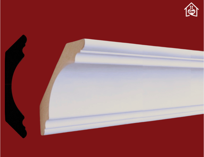 1-3/16 in. x 5-1/2 in. x 16 ft. Primed MDF Crown/Cove Molding