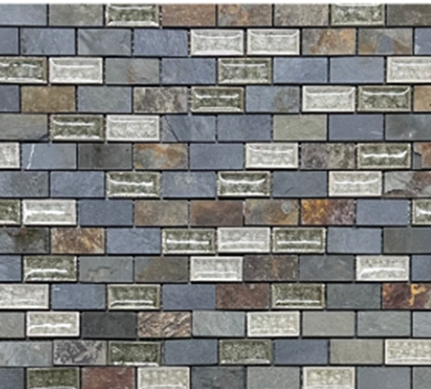 Multi Slate (RCS009) Mosaic Tile (10 PCS)
