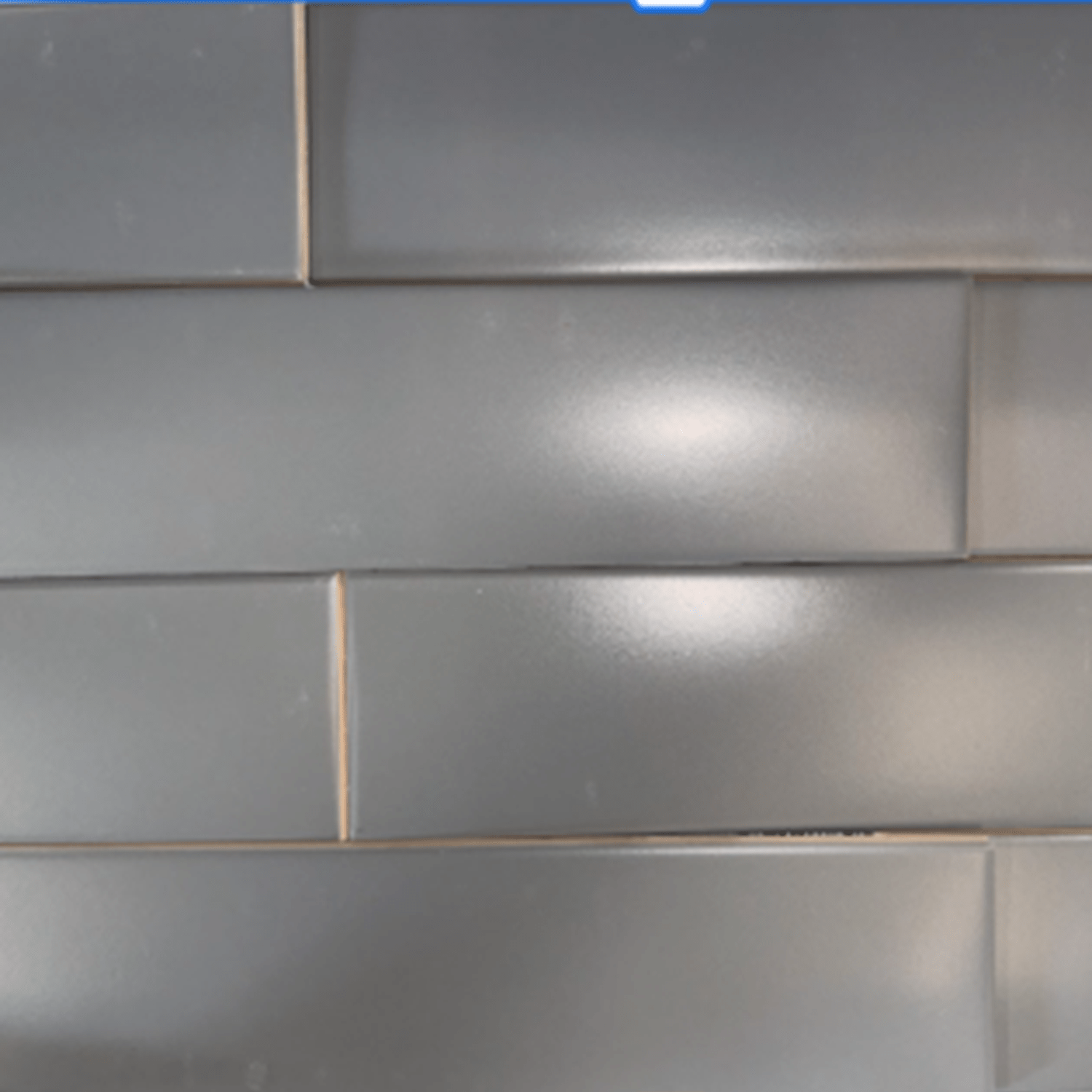Ombre Silver Gray Subway Tile