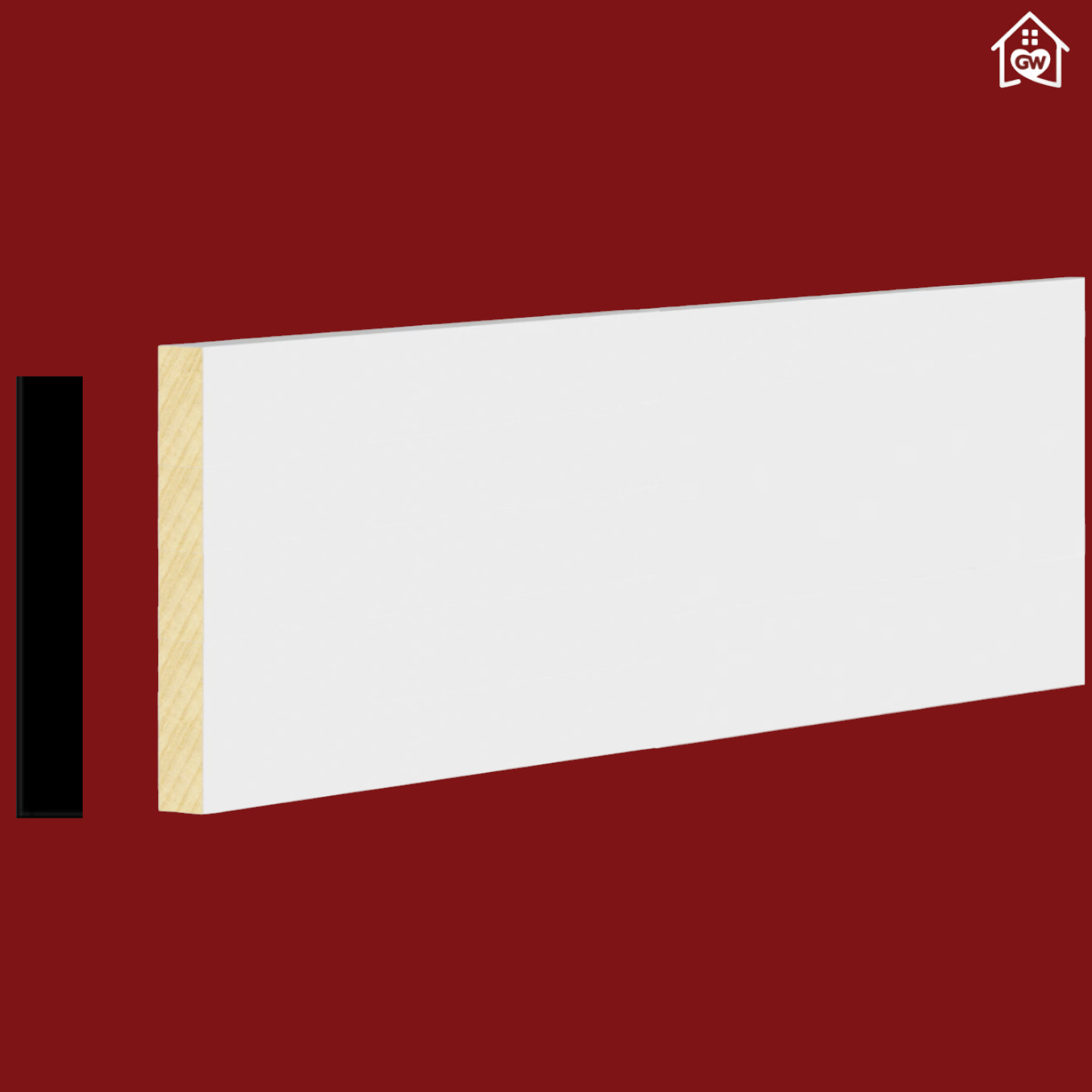 1 in. x 12 in. x 8 ft. Primed Pine Board Finger-Jointed