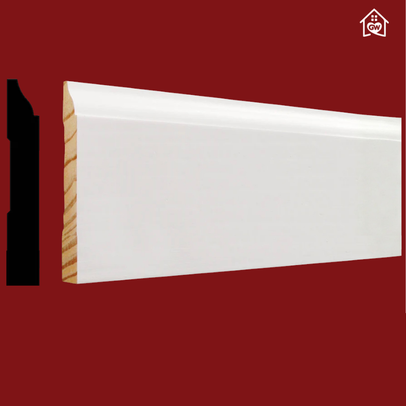 9/16 in. x 4-1/4 in. x 16 ft. Pine Primed Finger-Jointed Baseboard Molding (Sold By Piece)