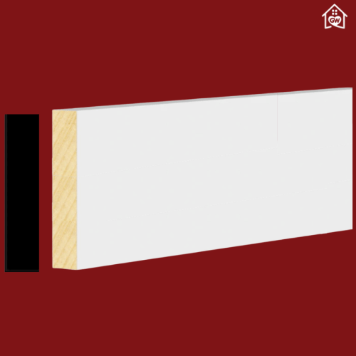1 in. x 4 in. x 16 ft. Primed Pine Board Finger-Jointed