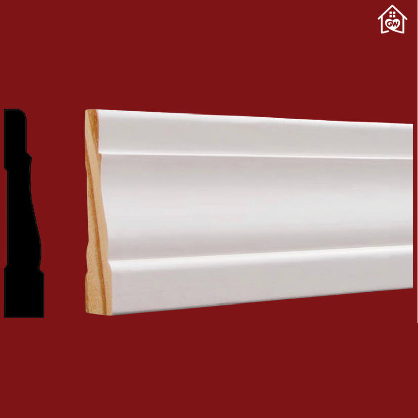 11/16 in. x 3-1/2 in. x 16 ft. Primed Finger-Jointed Pine Wood Casing