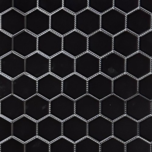 Black Matte Hexagon Piece