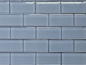 Clear Grey Mosaic Tile Piece