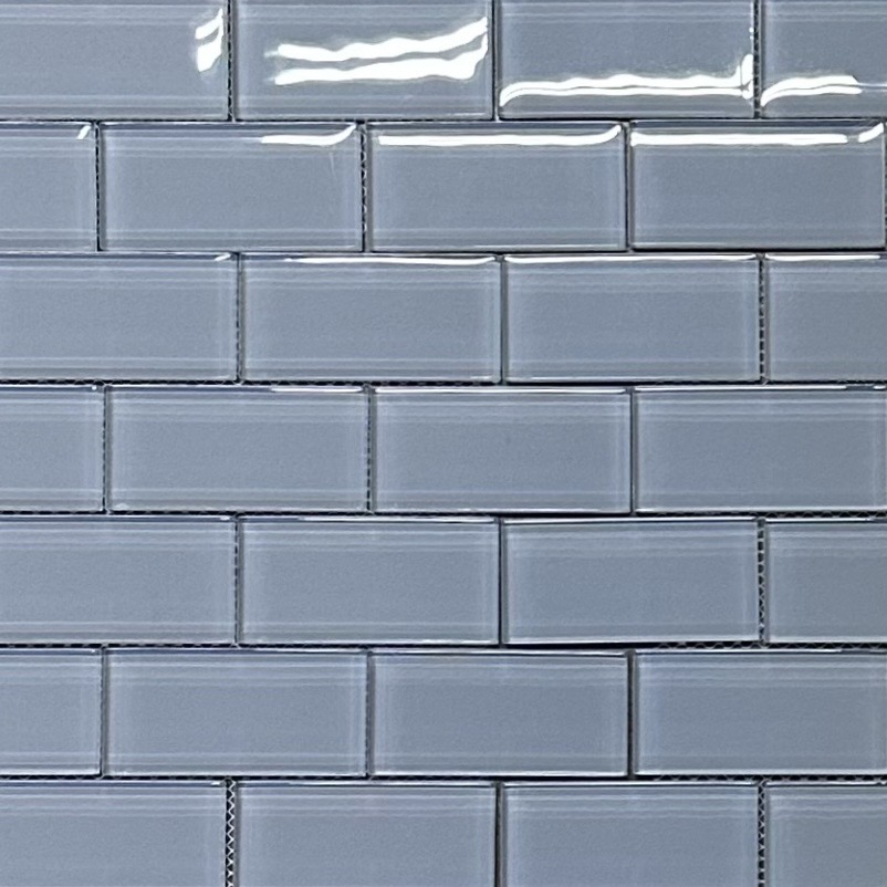 Clear Grey Mosaic Tile Piece