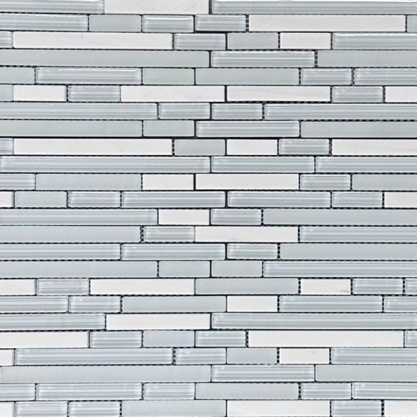 Comet White Mosaic Tile Piece