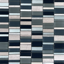 Striped Pewter Mosaic (10 PCS)