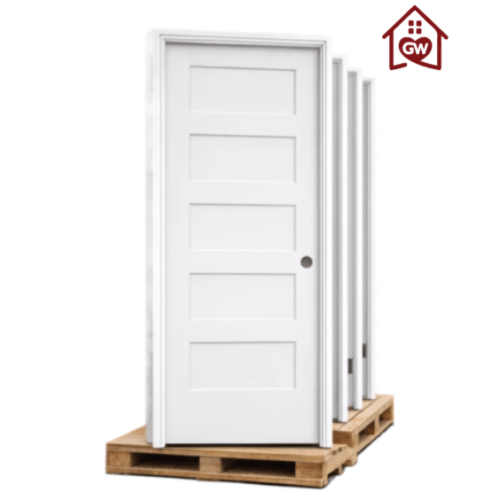 5 - Panel Solid Interior Core Shaker Pre-Hung Door