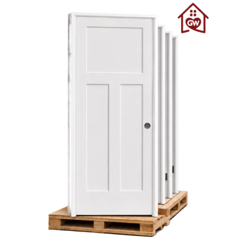 3-Panel Solid Core Shaker Pre-Hung Door